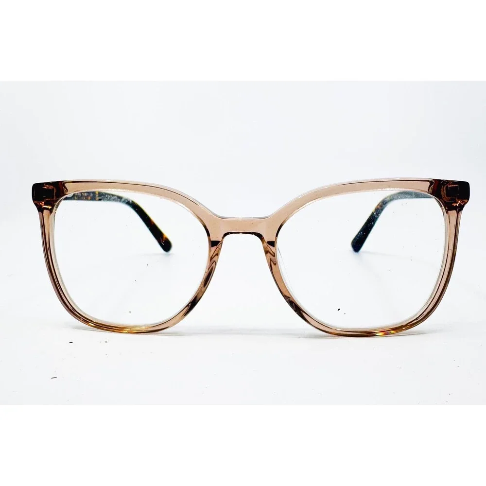 Mv Teng Eyeglass Frames Womens Pink Tortoise Cat Eye 52-19-140